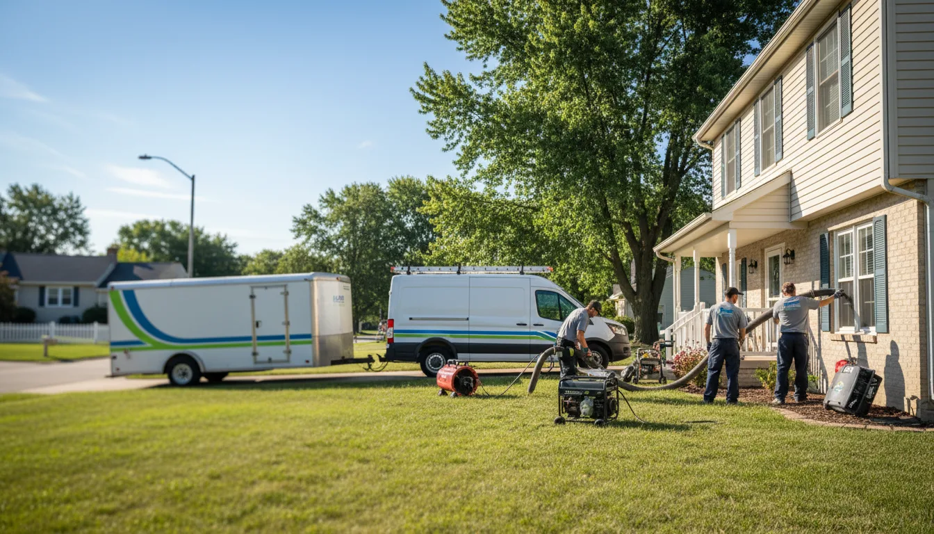 Flooded Basement Restoration And Cleanup With Repair in Cantrall, IL near me